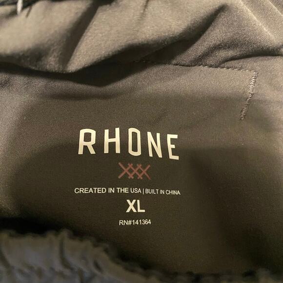 Rhone Mens Black Workout Pull On Zippered Pockets Activewear Athletic Shorts XL - Picture 9 of 9